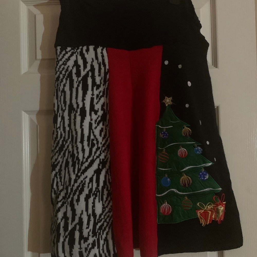 Christmas sweater skirt